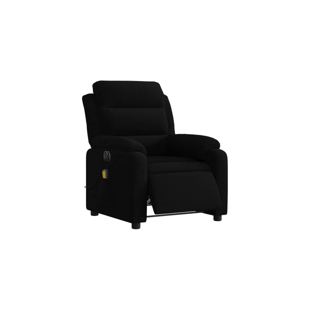 Modern Dark Grey Velvet Recliner Chair for Living Room - Adjustable Armrests, Space-Saving Design, Stylish Indoor Accent Furniture