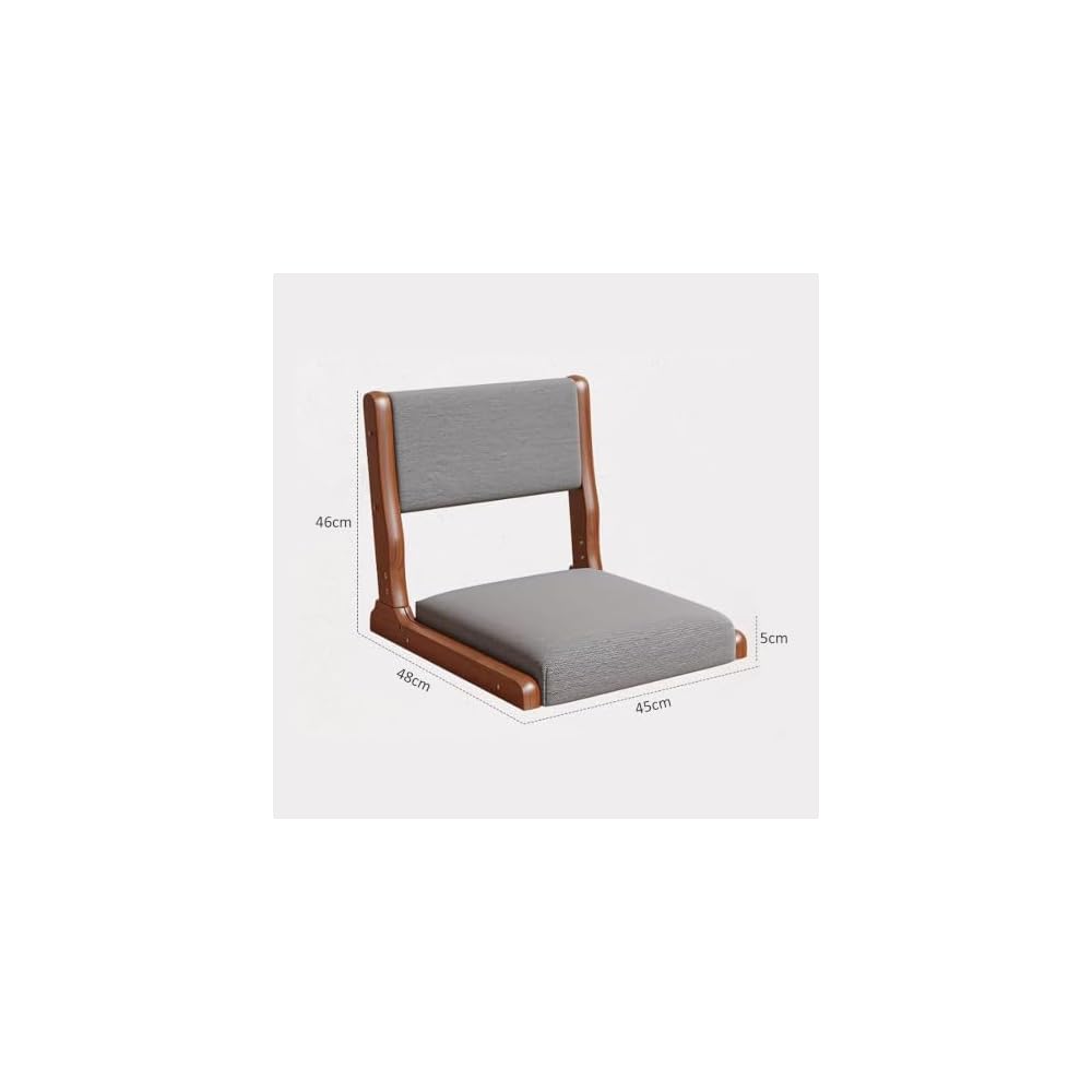 Foldable Japanese Floor Chair Back Support Legless