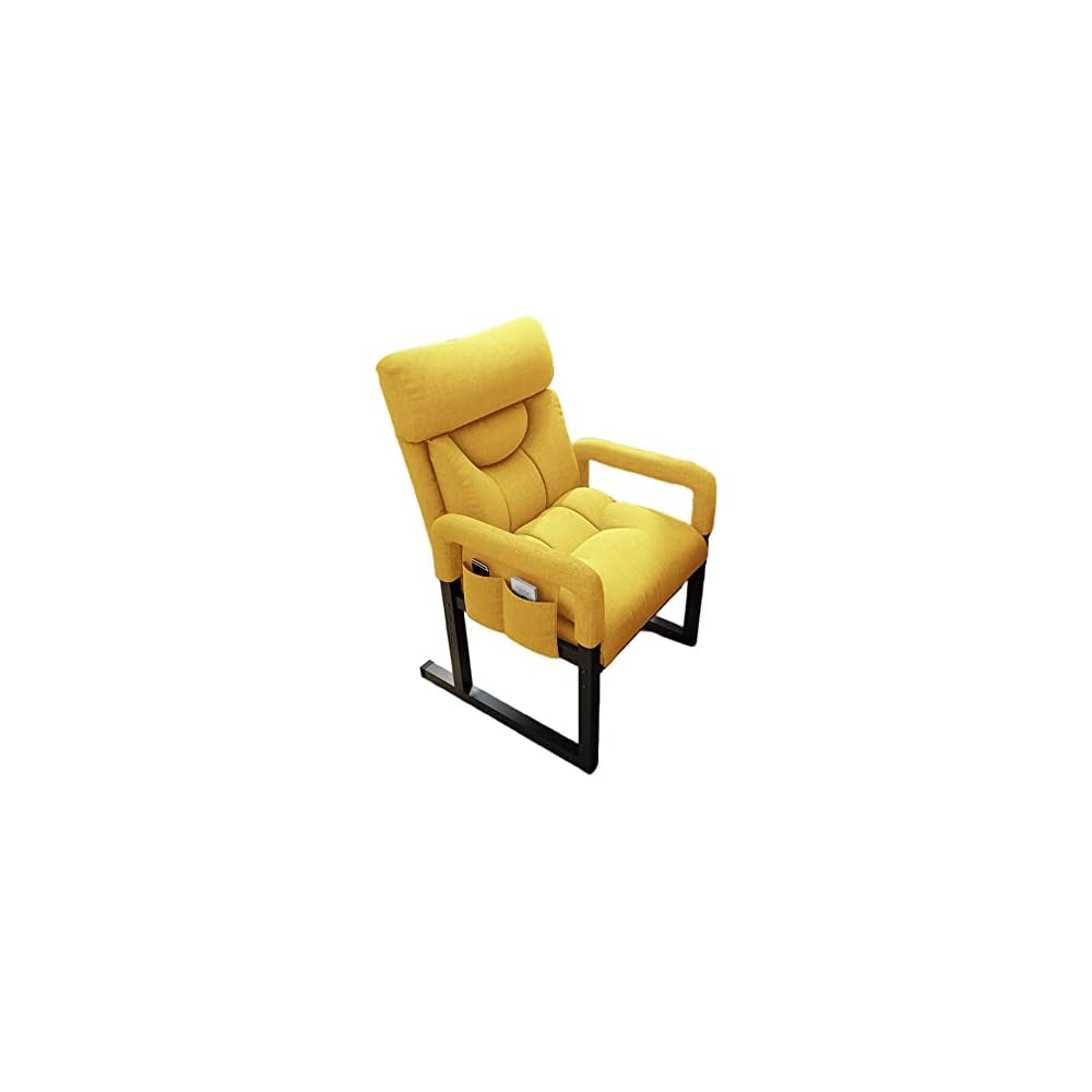 Modern Wingback Armchair for Elderly Comfort in Living Room with Cuddle Chair Design Small Computer Home Lounge Chair with Anti Falling Feature and Foot Pedal