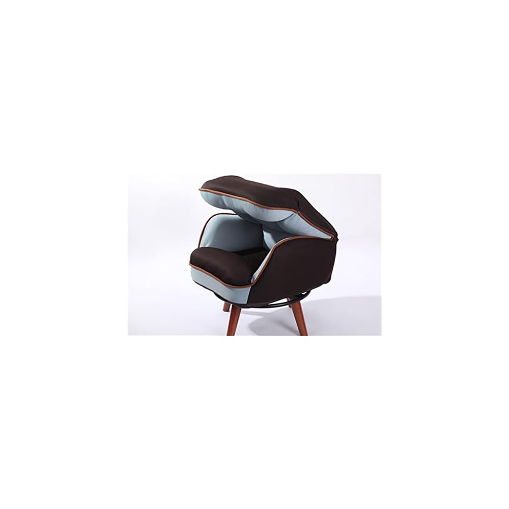 Swivel Chair Backrest Adjustable Living Room Furniture Single Couch Arm Chair Armchair Sofa 360 Degree (Grey 86x62x38cm)