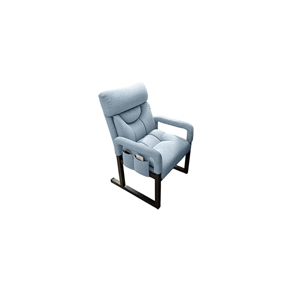 Modern Wingback Armchair for Elderly Comfort in Living Room with Cuddle Chair Design Small Computer Home Lounge Chair with Anti Falling Feature and Foot Pedal