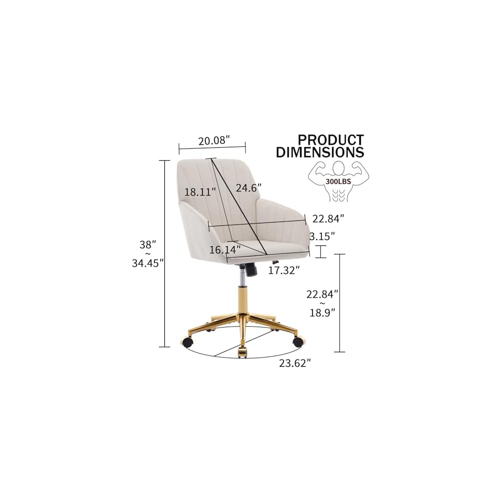 Computer Chair Simple Modern Comfortable Office Chair Comfy Comfy Desk Chair Office Comfy Office Chair Work Chair for Home, Bedrooms, Office, Study, Student