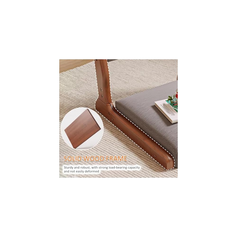 Foldable Japanese Floor Chair Back Support Legless