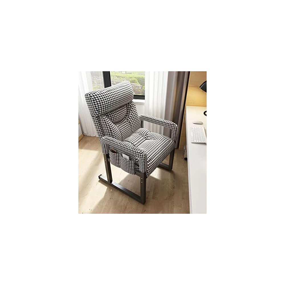 Modern Wingback Armchair for Elderly Comfort in Living Room with Cuddle Chair Design Small Computer Home Lounge Chair with Anti Falling Feature and Foot Pedal