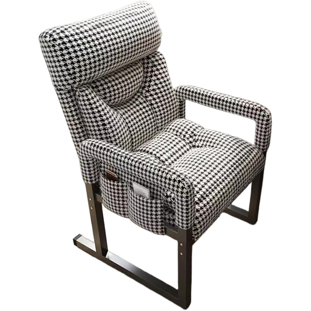Modern Wingback Armchair for Elderly Comfort in Living Room with Cuddle Chair Design Small Computer Home Lounge Chair with Anti Falling Feature and Foot Pedal