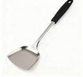 Verdelune Stainless Steel Wok Spatula with Non-Slip Silicone Handle, Heavy Duty Kitchen Wok Turner for Cooking